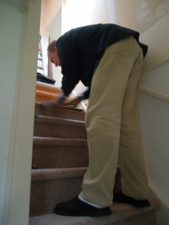 vloerbedekking van de trap